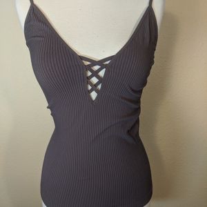 Free The People Tank top in Brown M/L